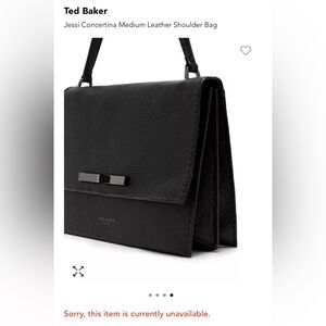 TED BAKER JESSI CONCERTINA medium size shoulder leather purse/bag